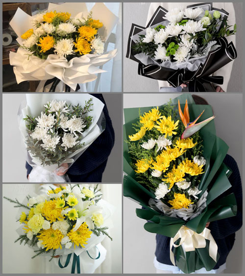 广东梅州市平远县仁居镇古丁村白事花束代送
